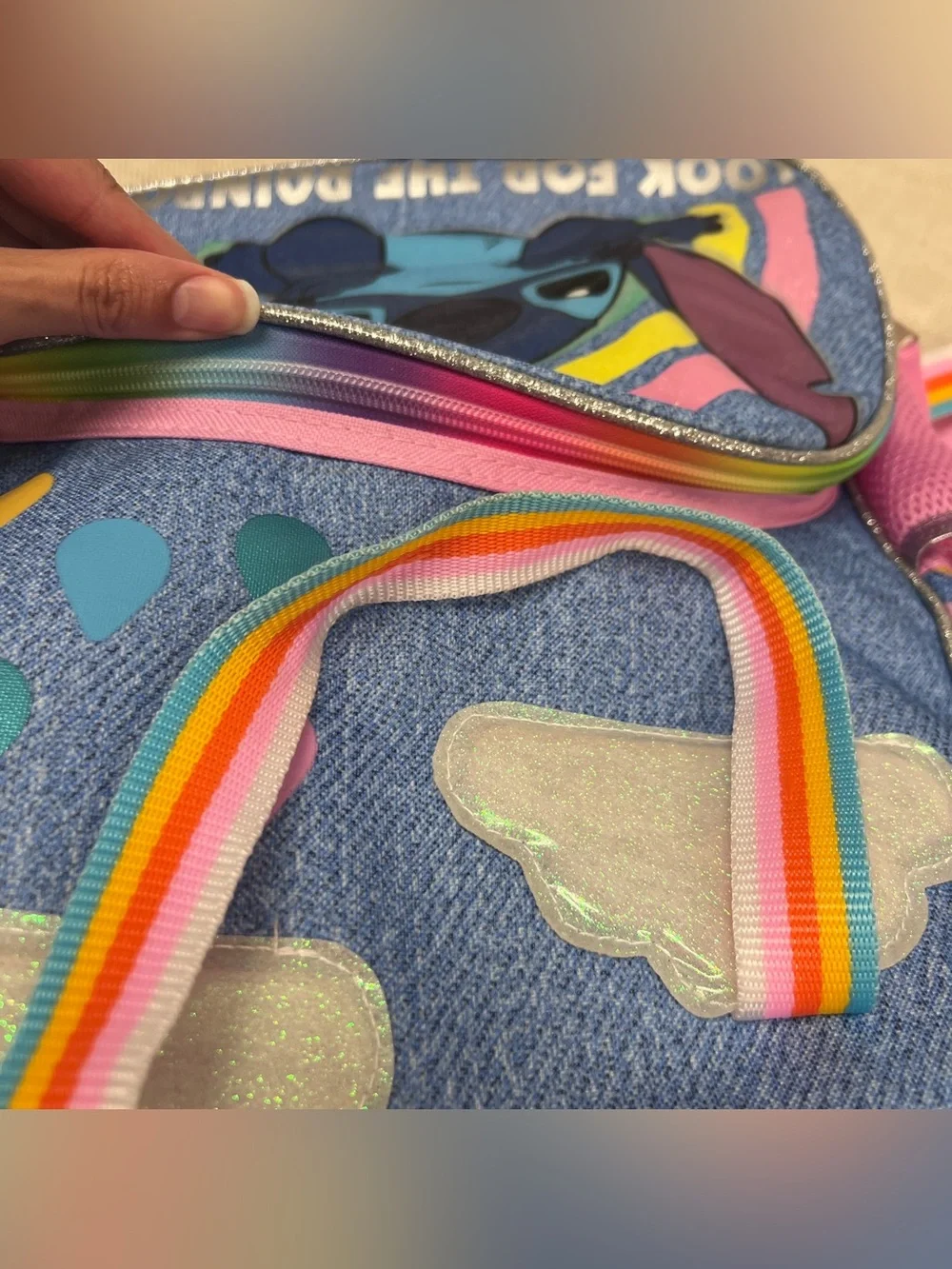 Disney Stitch Look For The Rainbow Backpack